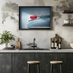 US Classic Car Monterey 1962 Taillight - Stretched Canvas, Poster Or Fine Art Print(Us Classic Car Monterey 1962 Taillight Stretched Canvas Poster Or Fine Art Print) -Heart Wall Art Store pictufy rustic kitchen horizontal ratio 5x7 1869663