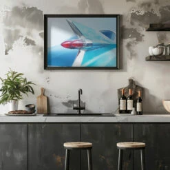 US Classic Car 1959 Sedan Deville - Stretched Canvas, Poster Or Fine Art Print(Us Classic Car 1959 Sedan Deville Stretched Canvas Poster Or Fine Art Print) -Heart Wall Art Store pictufy rustic kitchen horizontal ratio 5x7 2121446