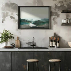 Highland View - Stretched Canvas, Poster Or Fine Art Print(Highland View Stretched Canvas Poster Or Fine Art Print) -Heart Wall Art Store pictufy rustic kitchen horizontal ratio 5x7 2492306