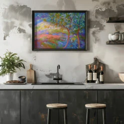 Milk Honey - Stretched Canvas, Poster Or Fine Art Print(Df1809milk Honey Stretched Canvas Poster Or Fine Art Print) -Heart Wall Art Store pictufy rustic kitchen horizontal ratio 5x7 2570595