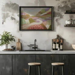 Through The Lull Fields - Stretched Canvas, Poster Or Fine Art Print(Through The Lull Fields Stretched Canvas Poster Or Fine Art Print) -Heart Wall Art Store pictufy rustic kitchen horizontal ratio 5x7 2571708