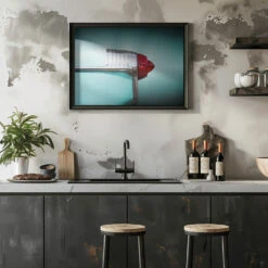 American Classic Car Super 88 1953 Rear - Stretched Canvas, Poster Or Fine Art Print(American Classic Car Super 88 1953 Rear Stretched Canvas Poster Or Fine Art Print) -Heart Wall Art Store pictufy rustic kitchen horizontal ratio 5x7 2762055