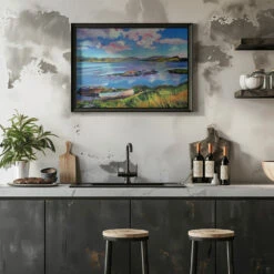 Boat On The Lake - Stretched Canvas, Poster Or Fine Art Print(Boat On The Lake Stretched Canvas Poster Or Fine Art Print 1) -Heart Wall Art Store pictufy rustic kitchen horizontal ratio 5x7 2786576