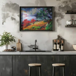 Sonoma Hillside - Stretched Canvas, Poster Or Fine Art Print(Sonoma Hillside Stretched Canvas Poster Or Fine Art Print) -Heart Wall Art Store pictufy rustic kitchen horizontal ratio 5x7 2786681