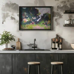 Trees In The Distance - Stretched Canvas, Poster Or Fine Art Print(Trees In The Distance Stretched Canvas Poster Or Fine Art Print) -Heart Wall Art Store pictufy rustic kitchen horizontal ratio 5x7 2786695