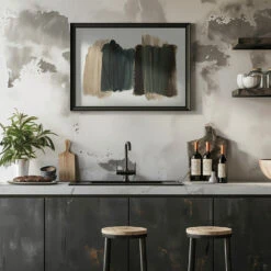 Earthy Brushstrokes - Stretched Canvas, Poster Or Fine Art Print(Earthy Brushstrokes Stretched Canvas Poster Or Fine Art Print) 23 Earthy Brushstrokes - Stretched Canvas, Poster Or Fine Art Print(Earthy Brushstrokes Stretched Canvas Poster Or Fine Art Print) -Heart Wall Art Store pictufy rustic kitchen horizontal ratio 5x7 2875172