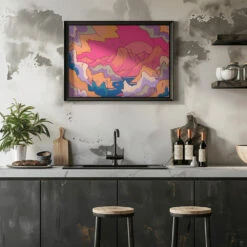 Morning In The Mountains - Stretched Canvas, Poster Or Fine Art Print(Morning In The Mountains Stretched Canvas Poster Or Fine Art Print) -Heart Wall Art Store pictufy rustic kitchen horizontal ratio 5x7 2891033