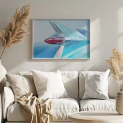 US Classic Car 1959 Sedan Deville - Stretched Canvas, Poster Or Fine Art Print(Us Classic Car 1959 Sedan Deville Stretched Canvas Poster Or Fine Art Print) -Heart Wall Art Store pictufy scandinavian landscape mode ratio 3x2 2121446