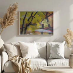 Bulls Island In Autumn - Stretched Canvas, Poster Or Fine Art Print(Bulls Island In Autumn Stretched Canvas Poster Or Fine Art Print) -Heart Wall Art Store pictufy scandinavian landscape mode ratio 3x2 2786583