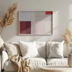 Geometric Grid Of Soft Pastel Colors - Stretched Canvas, Poster Or Fine Art Print(Geometric Grid Of Soft Pastel Colors Stretched Canvas Poster Or Fine Art Print) -Heart Wall Art Store pictufy scandinavian landscape mode ratio 3x2 2861706