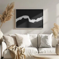 The Profiles Of Two Women - Stretched Canvas, Poster Or Fine Art Print(The Profiles Of Two Women Stretched Canvas Poster Or Fine Art Print) -Heart Wall Art Store pictufy scandinavian landscape mode ratio 3x2 334527