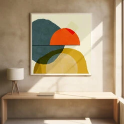 Mid Painted2 Kopie - Square Stretched Canvas, Poster Or Fine Art Print(Mid Painted2 Kopie Square Stretched Canvas Poster Or Fine Art Print) -Heart Wall Art Store pictufy square interiors bright desk ratio 1x1 2552790