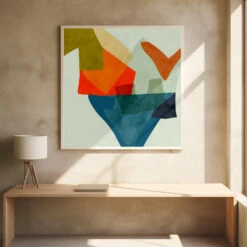 Shapes&lines5 Kopie - Square Stretched Canvas, Poster Or Fine Art Print(Shapes Lines5 Kopie Square Stretched Canvas Poster Or Fine Art Print) -Heart Wall Art Store pictufy square interiors bright desk ratio 1x1 2552863
