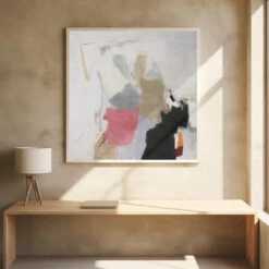 Action Painting III - Square Stretched Canvas, Poster Or Fine Art Print(Action Painting Iii Square Stretched Canvas Poster Or Fine Art Print) -Heart Wall Art Store pictufy square interiors bright desk ratio 1x1 2617391