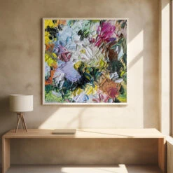 Bianca Palette Master - Square Stretched Canvas, Poster Or Fine Art Print(Bianca Palette Master Square Stretched Canvas Poster Or Fine Art Print) -Heart Wall Art Store pictufy square interiors bright desk ratio 1x1 2651546