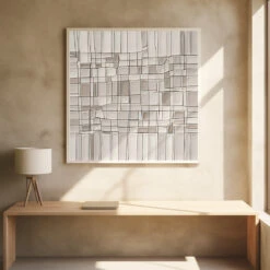 Tiles Nº1 - Square Stretched Canvas, Poster Or Fine Art Print(Tiles Nº1 Square Stretched Canvas Poster Or Fine Art Print) -Heart Wall Art Store pictufy square interiors bright desk ratio 1x1 2741149