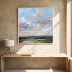 Open Road - Square Stretched Canvas, Poster Or Fine Art Print(Open Road Square Stretched Canvas Poster Or Fine Art Print) -Heart Wall Art Store pictufy square interiors bright desk ratio 1x1 2781798