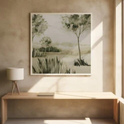 Carriage House 6 - Square Stretched Canvas, Poster Or Fine Art Print(Carriage House 6 Square Stretched Canvas Poster Or Fine Art Print) -Heart Wall Art Store pictufy square interiors bright desk ratio 1x1 2787315