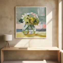 Carriage House 5 - Square Stretched Canvas, Poster Or Fine Art Print(Carriage House 5 Square Stretched Canvas Poster Or Fine Art Print) -Heart Wall Art Store pictufy square interiors bright desk ratio 1x1 2787316