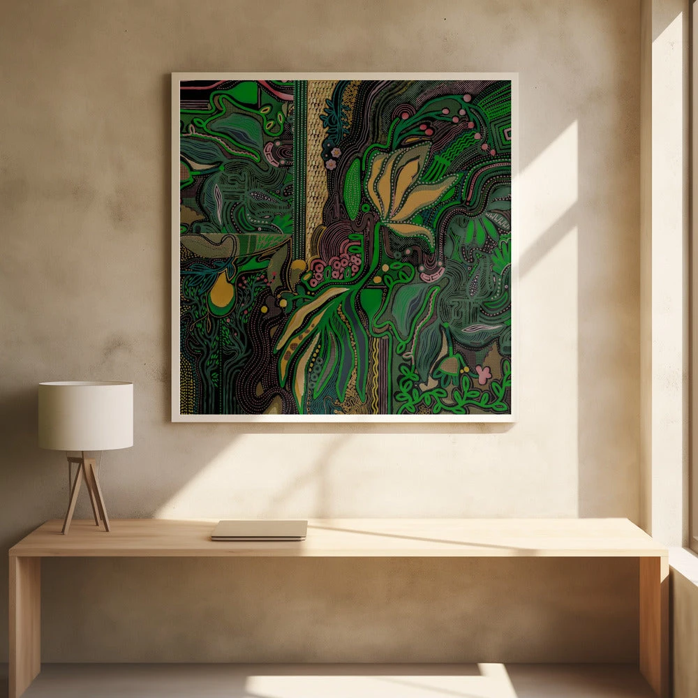 Botanical Geometry - Square Stretched Canvas, Poster Or Fine Art Print(Botanical Geometry Square Stretched Canvas Poster Or Fine Art Print) 12 Botanical Geometry - Square Stretched Canvas, Poster Or Fine Art Print(Botanical Geometry Square Stretched Canvas Poster Or Fine Art Print) - Image 12