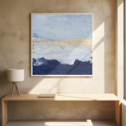 Peaceful Golden Horizon - Square Stretched Canvas, Poster Or Fine Art Print(Peaceful Golden Horizon Square Stretched Canvas Poster Or Fine Art Print 2) -Heart Wall Art Store pictufy square interiors bright desk ratio 1x1 3116765