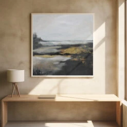 Nature Inspired Landscape - Square Stretched Canvas, Poster Or Fine Art Print(Nature Inspired Landscape Square Stretched Canvas Poster Or Fine Art Print) -Heart Wall Art Store pictufy square interiors bright desk ratio 1x1 3124871