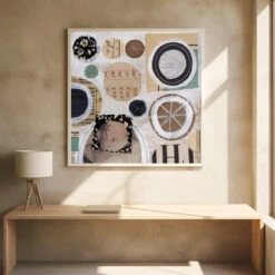 Whimsical Circles - Square Stretched Canvas, Poster Or Fine Art Print(Whimsical Circles Square Stretched Canvas Poster Or Fine Art Print) 24 Whimsical Circles - Square Stretched Canvas, Poster Or Fine Art Print(Whimsical Circles Square Stretched Canvas Poster Or Fine Art Print) -Heart Wall Art Store pictufy square interiors bright desk ratio 1x1 3144178