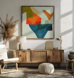 Shapes&lines5 Kopie - Square Stretched Canvas, Poster Or Fine Art Print(Shapes Lines5 Kopie Square Stretched Canvas Poster Or Fine Art Print) -Heart Wall Art Store pictufy square livingroom ratio 1x1 2552863