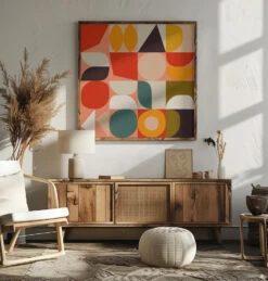 Bauhaus New 4 - Square Stretched Canvas, Poster Or Fine Art Print(Bauhaus New 4 Square Stretched Canvas Poster Or Fine Art Print) 19 Bauhaus New 4 - Square Stretched Canvas, Poster Or Fine Art Print(Bauhaus New 4 Square Stretched Canvas Poster Or Fine Art Print) -Heart Wall Art Store pictufy square livingroom ratio 1x1 2552984