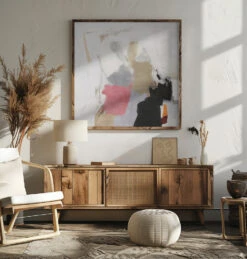 Action Painting III - Square Stretched Canvas, Poster Or Fine Art Print(Action Painting Iii Square Stretched Canvas Poster Or Fine Art Print) -Heart Wall Art Store pictufy square livingroom ratio 1x1 2617391