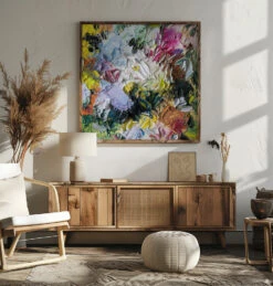 Bianca Palette Master - Square Stretched Canvas, Poster Or Fine Art Print(Bianca Palette Master Square Stretched Canvas Poster Or Fine Art Print) -Heart Wall Art Store pictufy square livingroom ratio 1x1 2651546