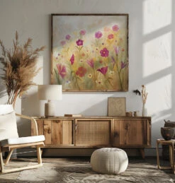 Flowers In The Mist - Square Stretched Canvas, Poster Or Fine Art Print(Flowers In The Mist Square Stretched Canvas Poster Or Fine Art Print) 19 Flowers In The Mist - Square Stretched Canvas, Poster Or Fine Art Print(Flowers In The Mist Square Stretched Canvas Poster Or Fine Art Print) -Heart Wall Art Store pictufy square livingroom ratio 1x1 2659973