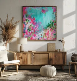 May Garden - Square Stretched Canvas, Poster Or Fine Art Print(May Garden Square Stretched Canvas Poster Or Fine Art Print) -Heart Wall Art Store pictufy square livingroom ratio 1x1 2737886