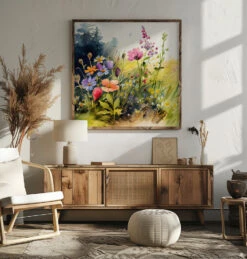 Idyllic Meadow (4) - Square Stretched Canvas, Poster Or Fine Art Print(Idyllic Meadow 4 Square Stretched Canvas Poster Or Fine Art Print) 19 Idyllic Meadow (4) - Square Stretched Canvas, Poster Or Fine Art Print(Idyllic Meadow 4 Square Stretched Canvas Poster Or Fine Art Print) -Heart Wall Art Store pictufy square livingroom ratio 1x1 2778923