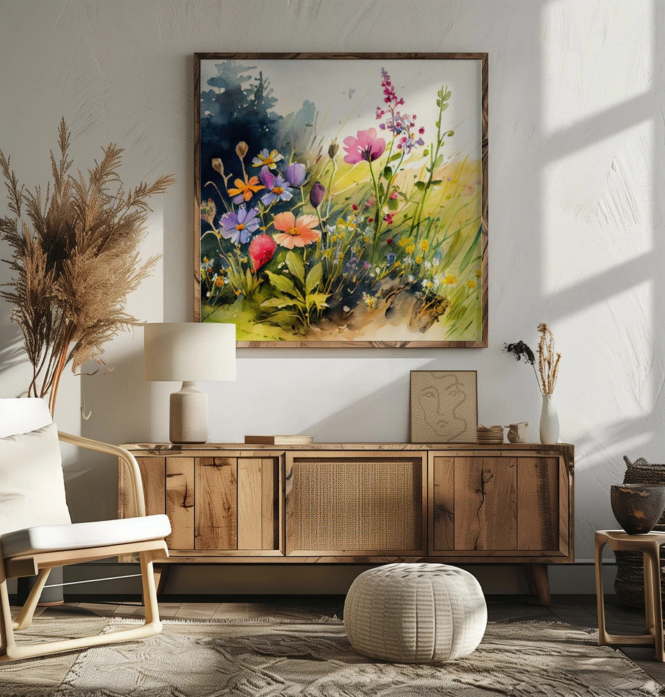 Idyllic Meadow (4) - Square Stretched Canvas, Poster Or Fine Art Print(Idyllic Meadow 4 Square Stretched Canvas Poster Or Fine Art Print) 7 Idyllic Meadow (4) - Square Stretched Canvas, Poster Or Fine Art Print(Idyllic Meadow 4 Square Stretched Canvas Poster Or Fine Art Print) - Image 7