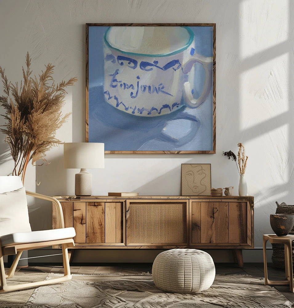 Bon Jour - Square Stretched Canvas, Poster Or Fine Art Print(Bon Jour Square Stretched Canvas Poster Or Fine Art Print) 7 Bon Jour - Square Stretched Canvas, Poster Or Fine Art Print(Bon Jour Square Stretched Canvas Poster Or Fine Art Print) - Image 7