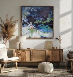 Gone Fishin - Square Stretched Canvas, Poster Or Fine Art Print(Gone Fishin Square Stretched Canvas Poster Or Fine Art Print) -Heart Wall Art Store pictufy square livingroom ratio 1x1 2787345