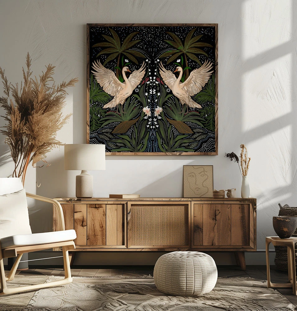 Swan Dance - Square Stretched Canvas, Poster Or Fine Art Print(Swan Dance Square Stretched Canvas Poster Or Fine Art Print) 7 Swan Dance - Square Stretched Canvas, Poster Or Fine Art Print(Swan Dance Square Stretched Canvas Poster Or Fine Art Print) - Image 7