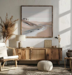 Farm View IV - Square Stretched Canvas, Poster Or Fine Art Print(Farm View Iv Square Stretched Canvas Poster Or Fine Art Print) -Heart Wall Art Store pictufy square livingroom ratio 1x1 2925849