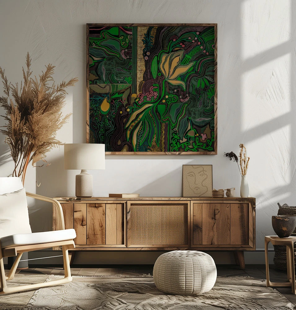 Botanical Geometry - Square Stretched Canvas, Poster Or Fine Art Print(Botanical Geometry Square Stretched Canvas Poster Or Fine Art Print) 7 Botanical Geometry - Square Stretched Canvas, Poster Or Fine Art Print(Botanical Geometry Square Stretched Canvas Poster Or Fine Art Print) - Image 7