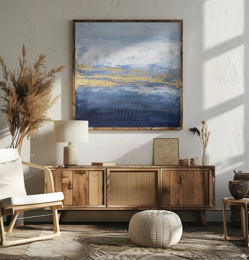 Peaceful Golden Horizon - Square Stretched Canvas, Poster Or Fine Art Print(Peaceful Golden Horizon Square Stretched Canvas Poster Or Fine Art Print 1) 7 Peaceful Golden Horizon - Square Stretched Canvas, Poster Or Fine Art Print(Peaceful Golden Horizon Square Stretched Canvas Poster Or Fine Art Print 1) - Image 7