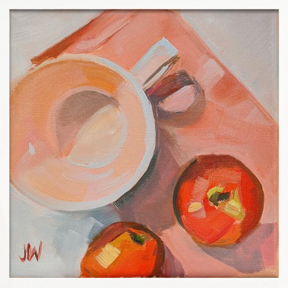 Peach Tea Cup - Square Stretched Canvas, Poster Or Fine Art Print(Peach Tea Cup Square Stretched Canvas Poster Or Fine Art Print) 2 Peach Tea Cup - Square Stretched Canvas, Poster Or Fine Art Print(Peach Tea Cup Square Stretched Canvas Poster Or Fine Art Print) - Image 2