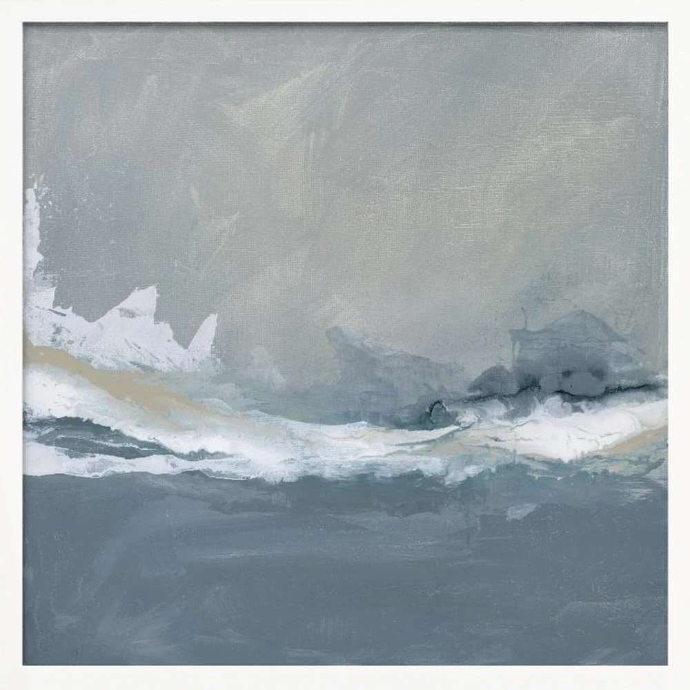 Dynamic Ocean Waves Under A Cloudy Sky - Square Stretched Canvas, Poster Or Fine Art Print(Dynamic Ocean Waves Under A Cloudy Sky Square Stretched Canvas Poster Or Fine Art Print) 2 Dynamic Ocean Waves Under A Cloudy Sky - Square Stretched Canvas, Poster Or Fine Art Print(Dynamic Ocean Waves Under A Cloudy Sky Square Stretched Canvas Poster Or Fine Art Print) - Image 2