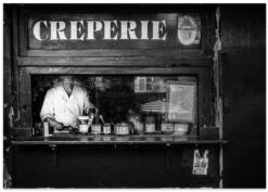 Creperie Montmartre - Stretched Canvas, Poster Or Fine Art Print(Creperie Montmartre Stretched Canvas Poster Or Fine Art Print) -Heart Wall Art Store poster landscape 1652239