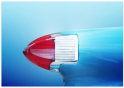 US Classic Car 88 1956 Tail Fin Abstract - Stretched Canvas, Poster Or Fine Art Print(Us Classic Car 88 1956 Tail Fin Abstract Stretched Canvas Poster Or Fine Art Print) -Heart Wall Art Store poster landscape 2107975