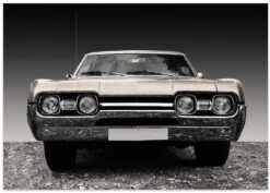 US Classic Car 1967 Cutlass Supreme Sports Coupe - Stretched Canvas, Poster Or Fine Art Print(Us Classic Car 1967 Cutlass Supreme Sports Coupe Stretched Canvas Poster Or Fine Art Print) -Heart Wall Art Store poster landscape 2143262