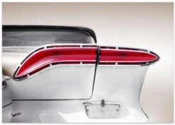 US Classic Car 1958 Taillight Abstract - Stretched Canvas, Poster Or Fine Art Print(Us Classic Car 1958 Taillight Abstract Stretched Canvas Poster Or Fine Art Print) -Heart Wall Art Store poster landscape 2165828