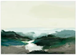 Highland View - Stretched Canvas, Poster Or Fine Art Print(Highland View Stretched Canvas Poster Or Fine Art Print) -Heart Wall Art Store poster landscape 2492306