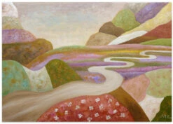 Through The Lull Fields - Stretched Canvas, Poster Or Fine Art Print(Through The Lull Fields Stretched Canvas Poster Or Fine Art Print) -Heart Wall Art Store poster landscape 2571708