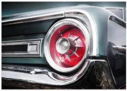 American Classic Car Galaxie 500 1964 Rear - Stretched Canvas, Poster Or Fine Art Print(American Classic Car Galaxie 500 1964 Rear Stretched Canvas Poster Or Fine Art Print) -Heart Wall Art Store poster landscape 2585642